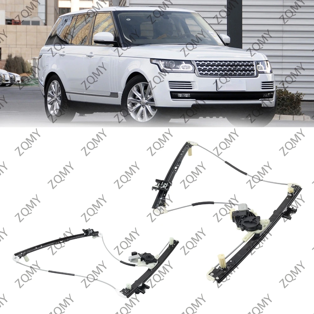 2PCS Car Rear Power Window Regulator Assembly For Land Rover Range Rover/Vogue 2012 2013 2014 2015 2016 2017 2018-2020 21 2022