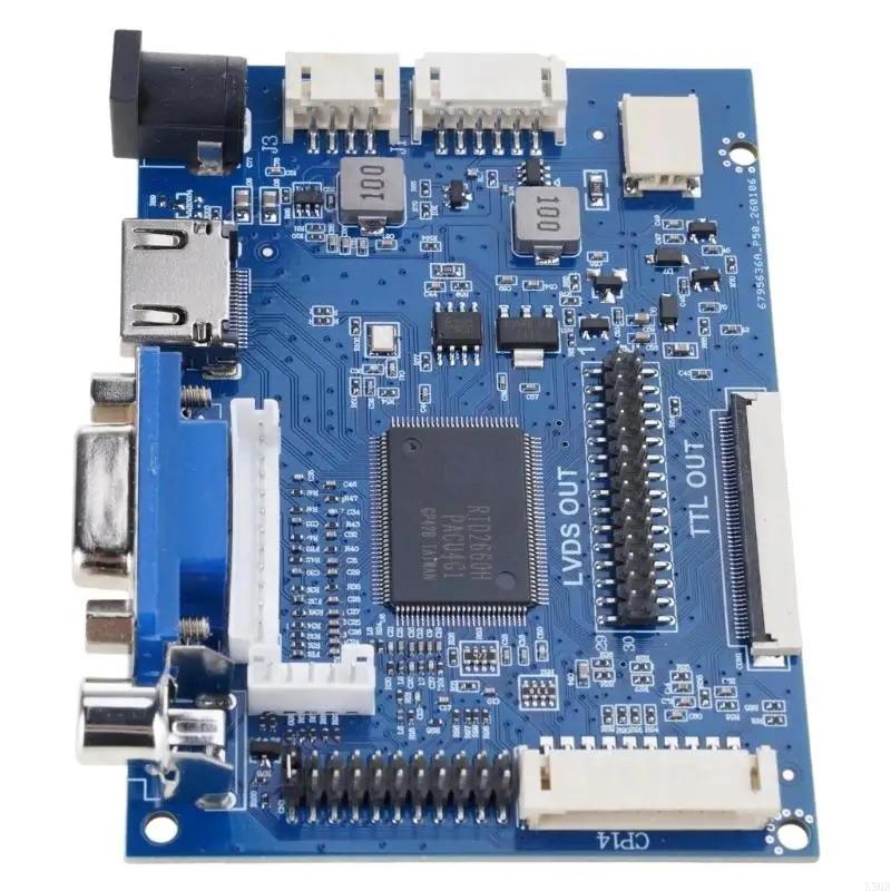7/8 Inch LCD Screen 50pin TTL LVDS Control Board Support AT070TN90 /92/94 Driver  to Car Projection VGA 2AV 