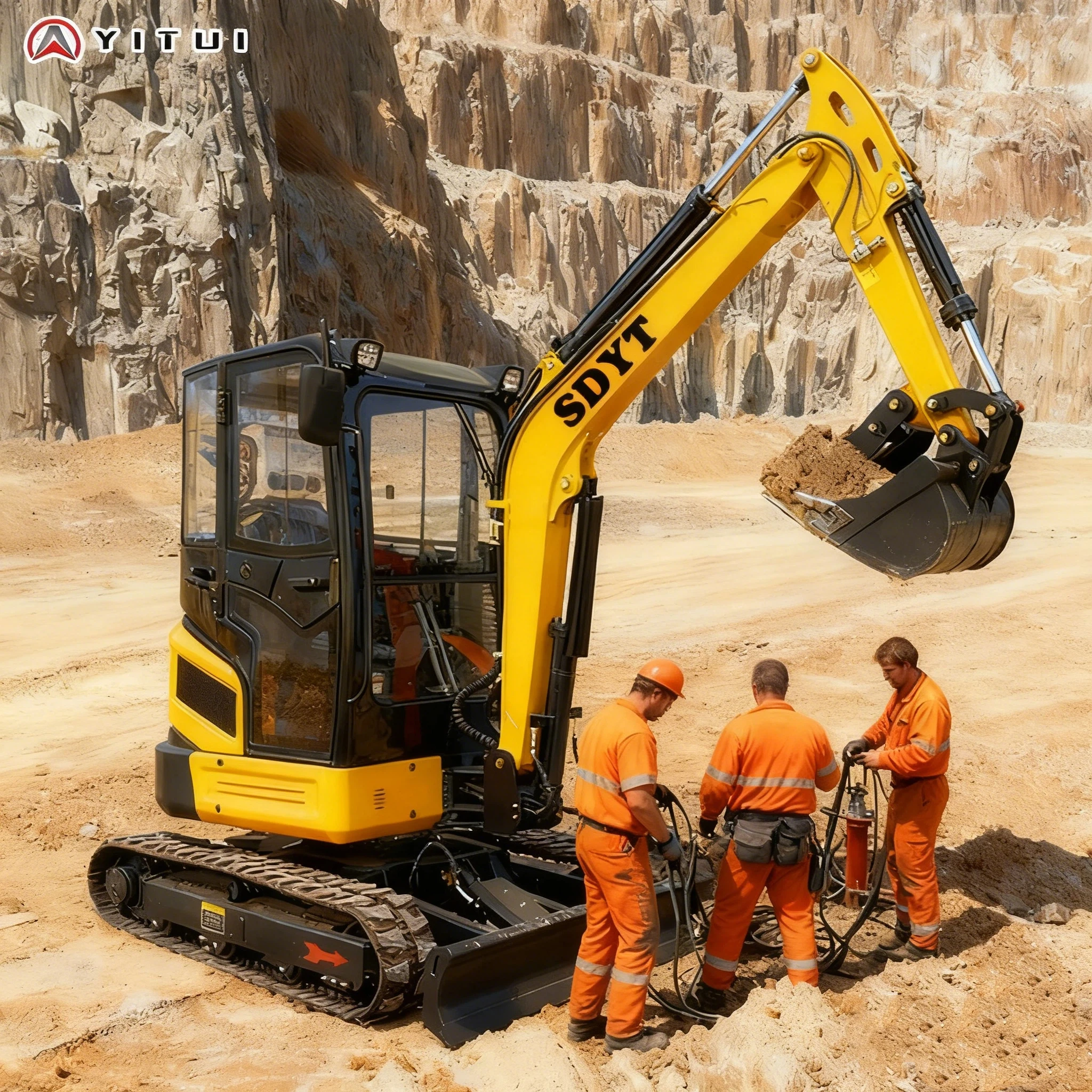 

Mini Excavator 2.6 Tons Multi-Accessory Customized Kubota Engine Hydraulic Agricultural Machiner High Quality Ce Epa Euro 5