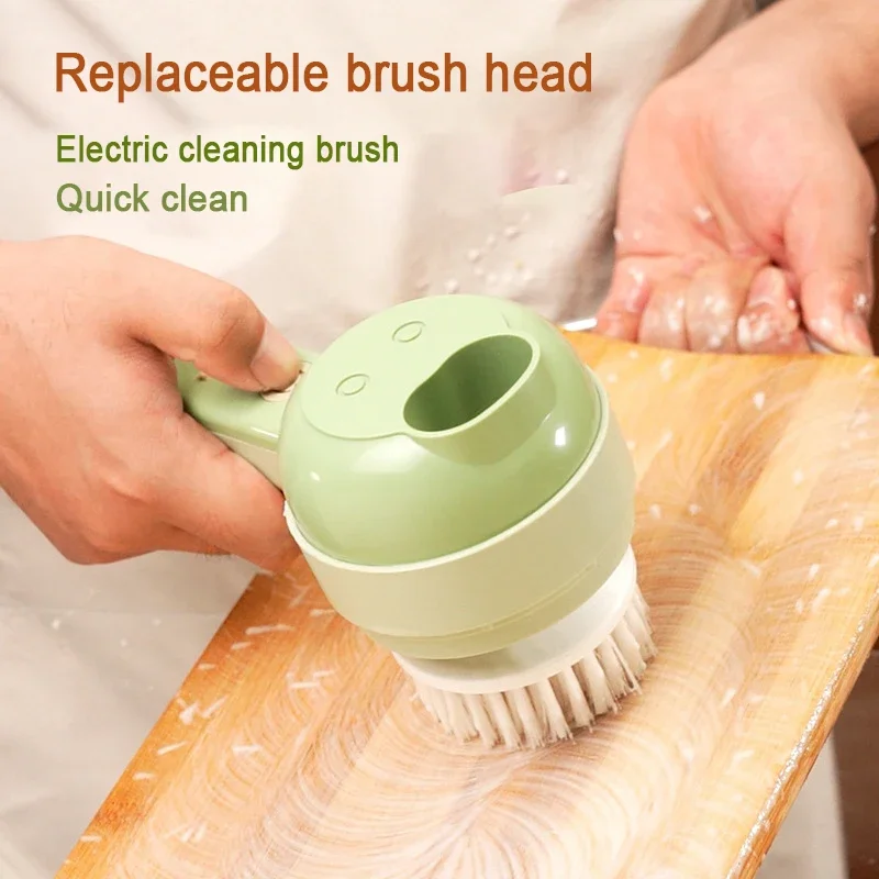 4In1 Multifunctional Electric Vegetable Cutter Slicer Garlic Mud Masher Garlic Chopper Cutting Pressing Mixer Food Slice