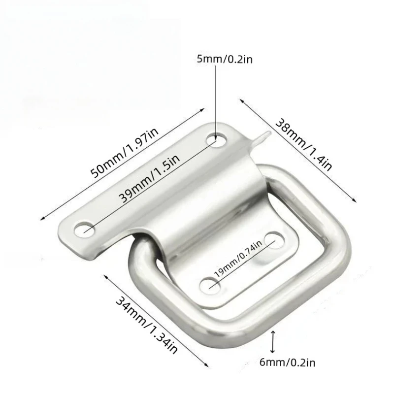 1/4pcs folding handle is easy to install and suitable for DIY drawer wardrobes, handleless cabinets,  hardware accessories