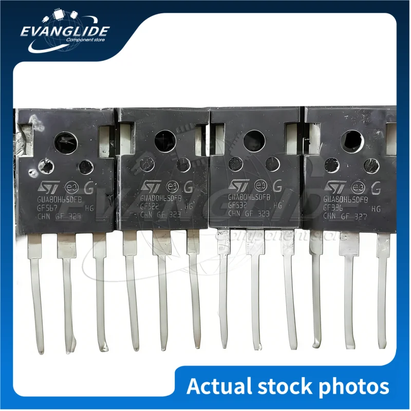 

10 шт./лот, оригинальные и новые силовые транзисторы IGBT GW80H65DFB с током 80А и напряжением 650В для инверторных сварочных аппаратов.