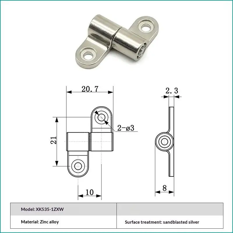 New 1/2Pcs 360 Degree Rotation Angle Positioning Mini Metal Torque Shaft Positioning Stop Damper Hinge Hardware Accessories