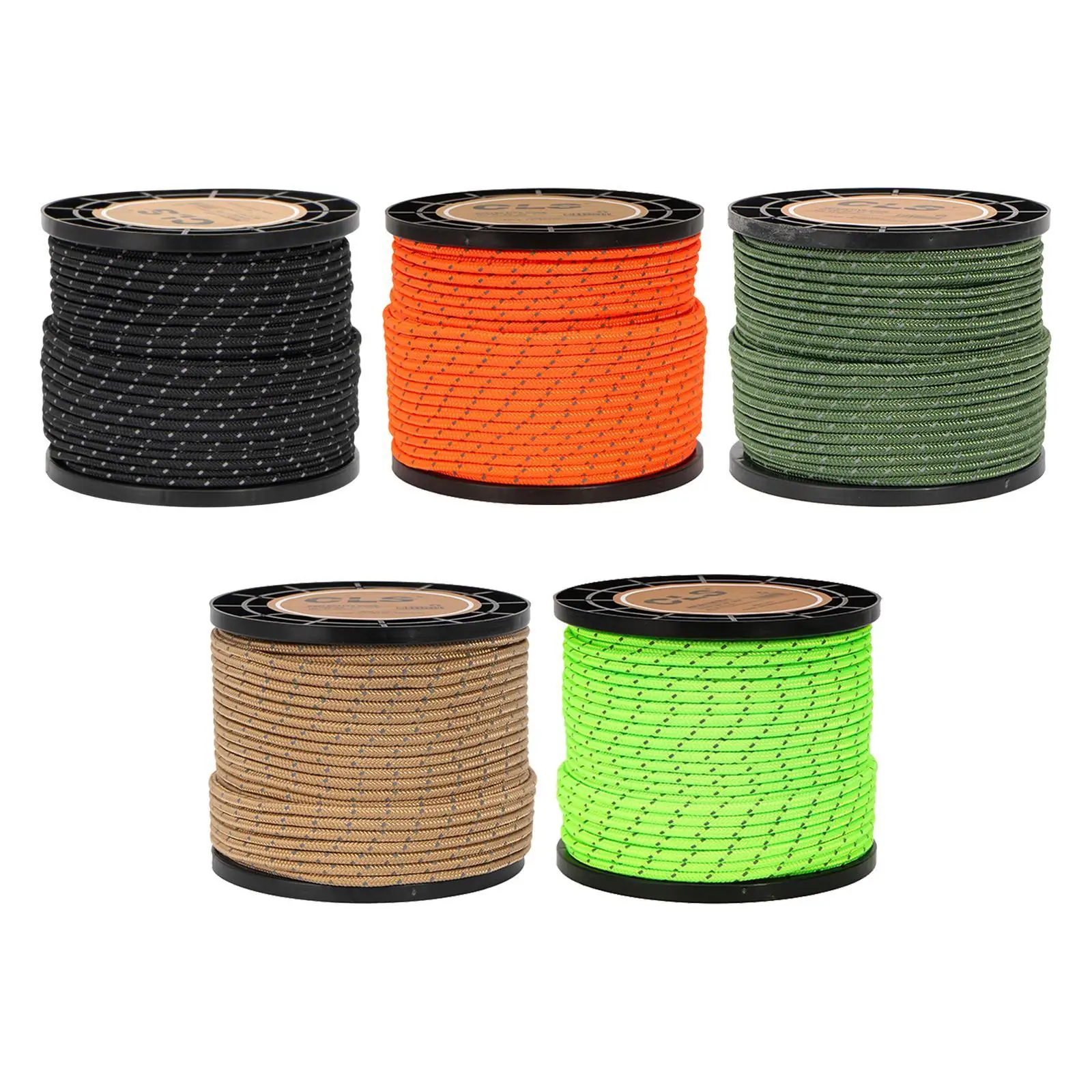Solid Braid Tent Rope Reflective Guy Line Cord Camping Rope Adjustable Tensioner for Outdoor Canopy Solid Braid Tent Rope Reflective Guy Line Cord Camping Rope Adjustable Tensioner for Outdoor Canopy