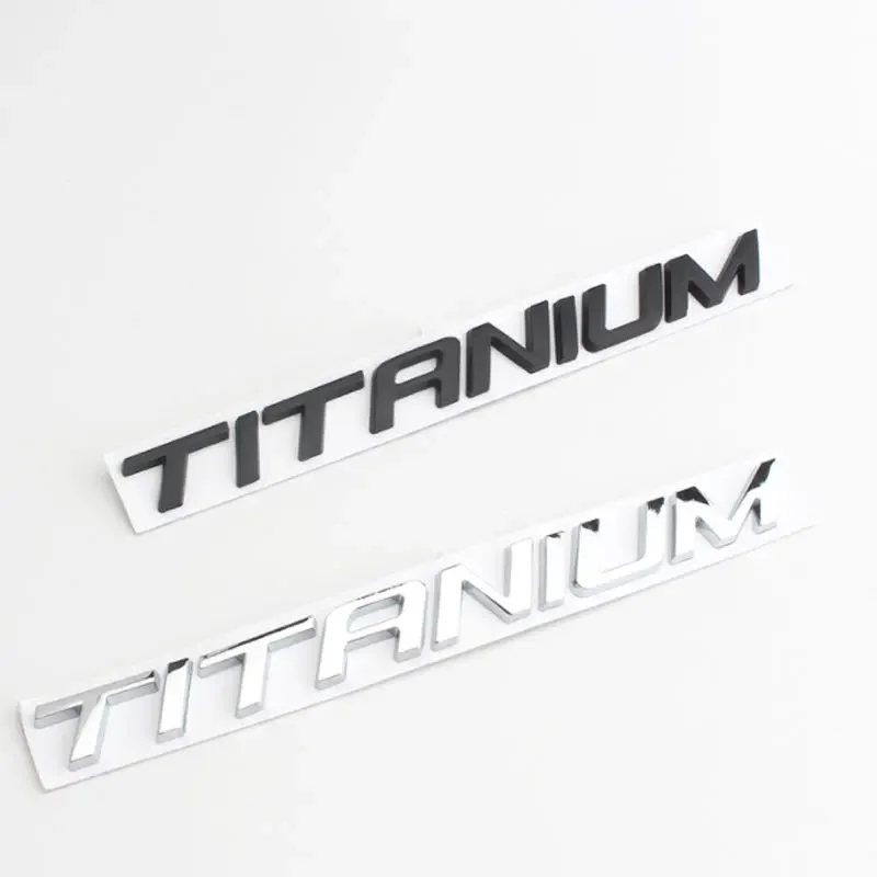 TITANIUM original letter logo car stickers for Fo rd Sharp tail box modification royal top standard accessories decals universal