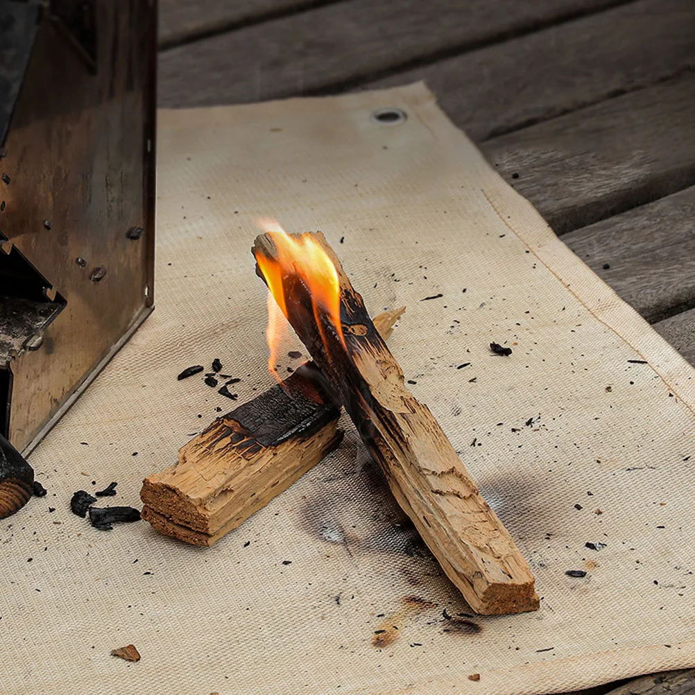 

Fire Resistant Mat Heavy Duty Fireproof Blanket for Campfire Grill Protection Portable Barrier for Outdoor Use