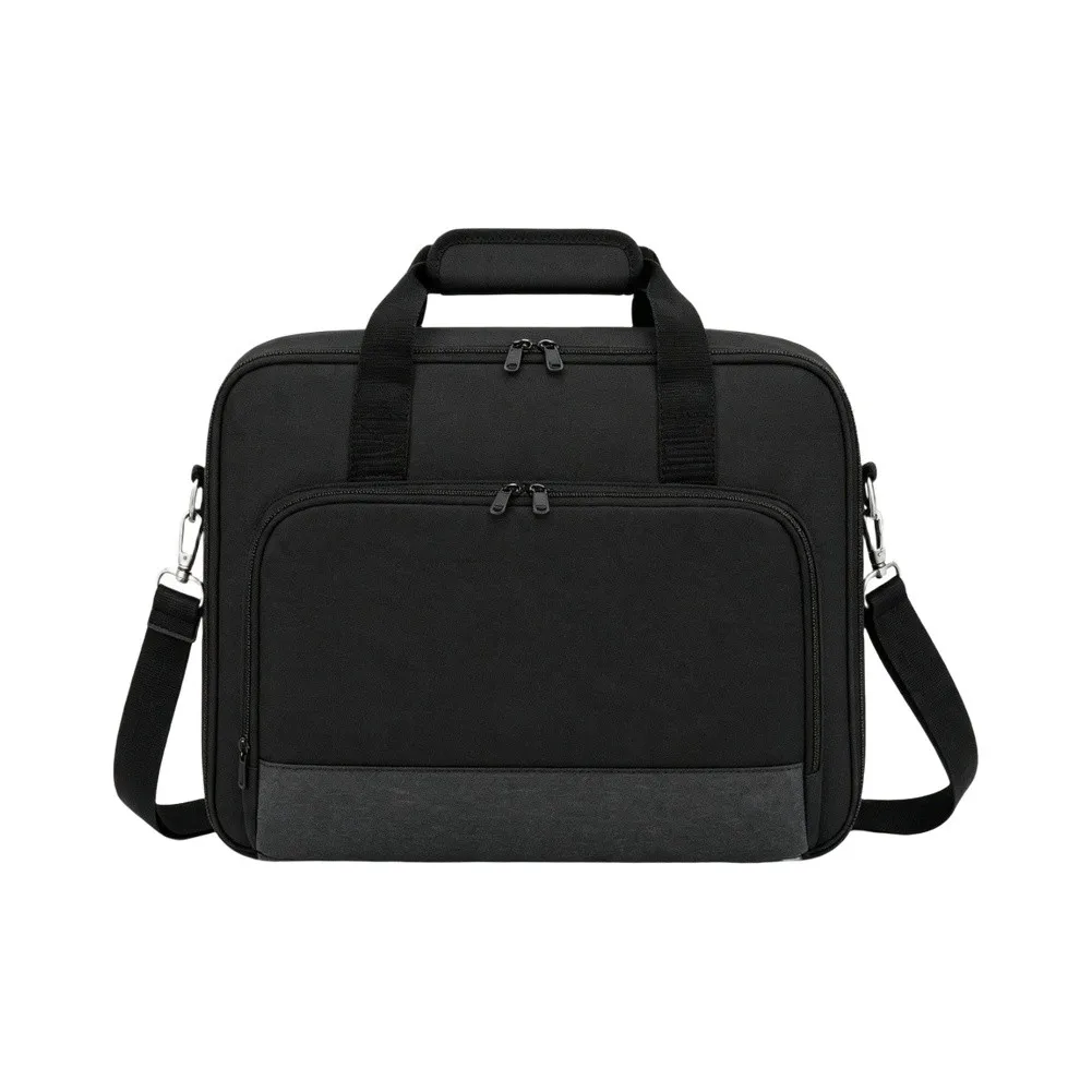 Black Waterproof Storage Bag for Projector and Accessories for Outdoor BBQ Parties 36x28x10cm Polyester Material