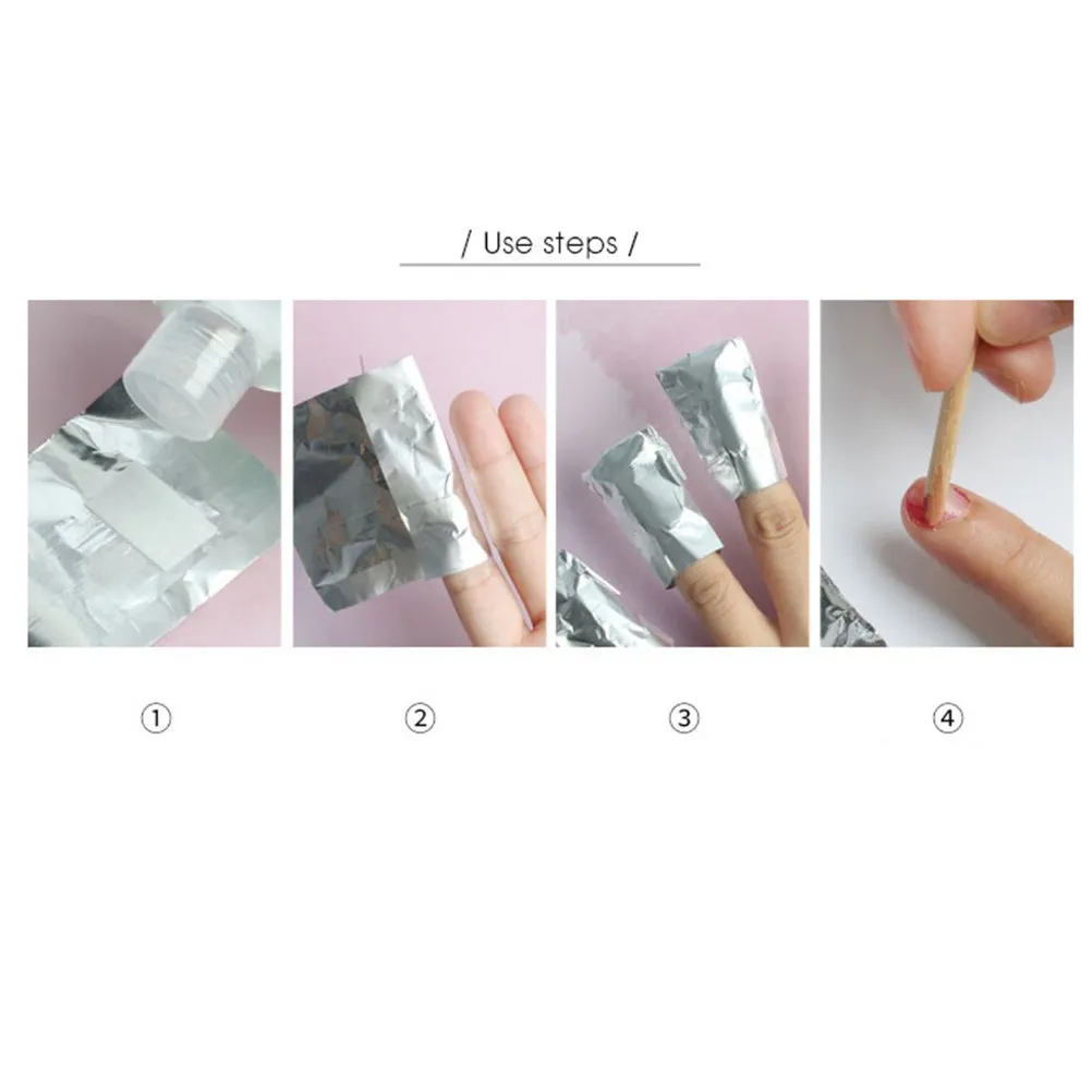 100Pcs Nail Polish Remover Pads Premium Quality Soft Non Scratch Wipes Ideal for Gel Nail Polish Removal Manicure Pedicure Salon view 4