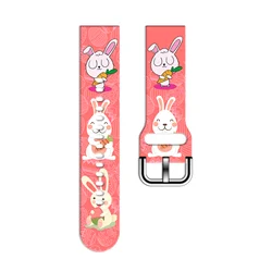 20mm Easter Series 1 Watch Strap for Samsung Galaxy 7/6/5 40mm 44mm Bands Replaceable Bracelet 22mm for Xiaomi Amazfit Watchband