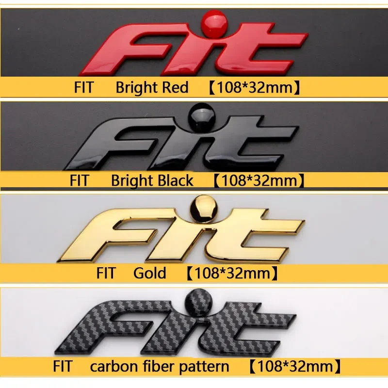 For HONDA series CIVIC Accord CITY FIT fit refir i-VTEC JAZZ 4WD logo letter car stickers English label rear trunk accessories view 3