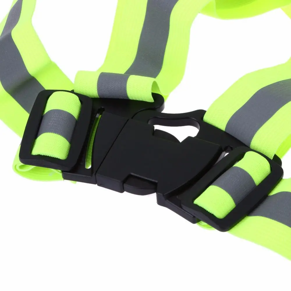 Cycling Security Flexible Light weight Stripes Jacket High Visibility Safety Stripes Reflective Vest