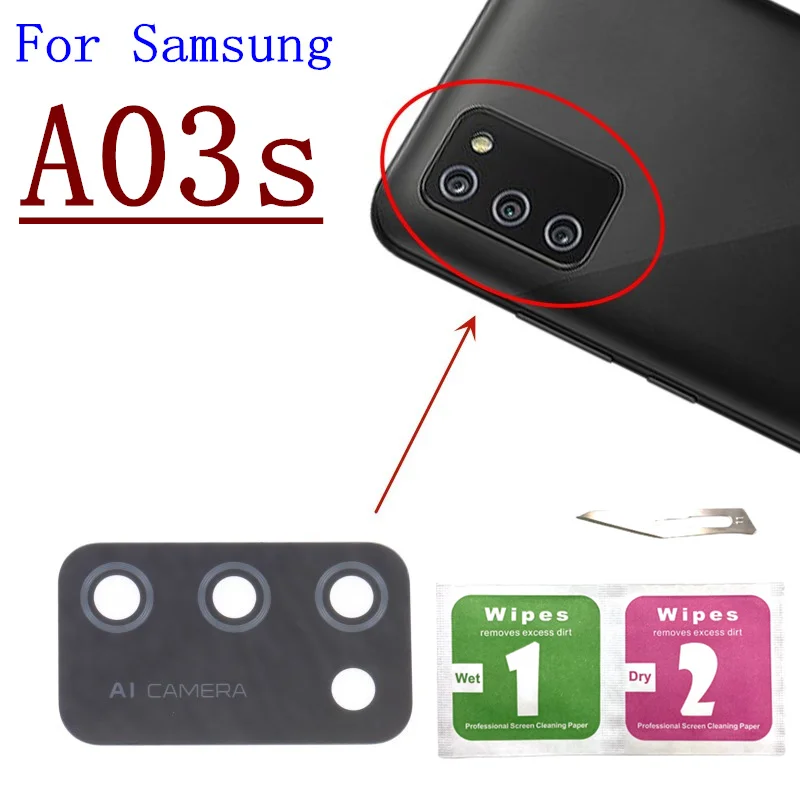 2Set Back Rear Camera Glass Lens With Sticker For Samsung Galaxy A03s A13 4G A23 A33 A53 A73 5G Replacement Repair + Tools