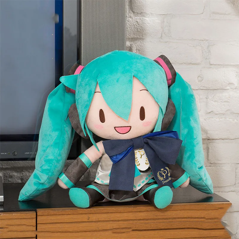 32Cm Kawaii Hatsune Miku Plush Doll Anime Plush Pillow Sofa Ornaments Room Decoration Birthday Present