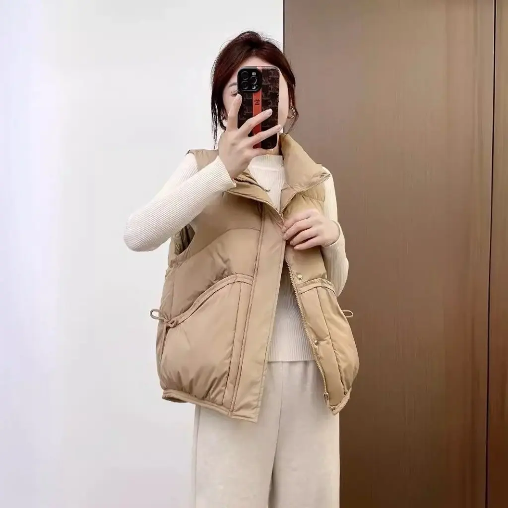 

Women's down Cotton Vest Warm Padded Jacket Waistcoat All-match Winter Fashion Five-star Quality