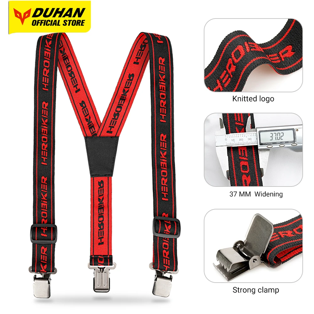 

Совершенно новые сверхмощные подтяжки для брюк, регулируемые Y-образные ремни для подтяжек на спине, брюки для гонок на мотоциклах, детали одежды для снегохода