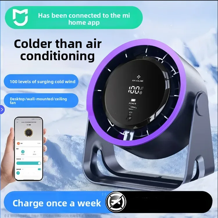 2026 new desktop small fan cooling small usb charging fan student class mute office table fan
