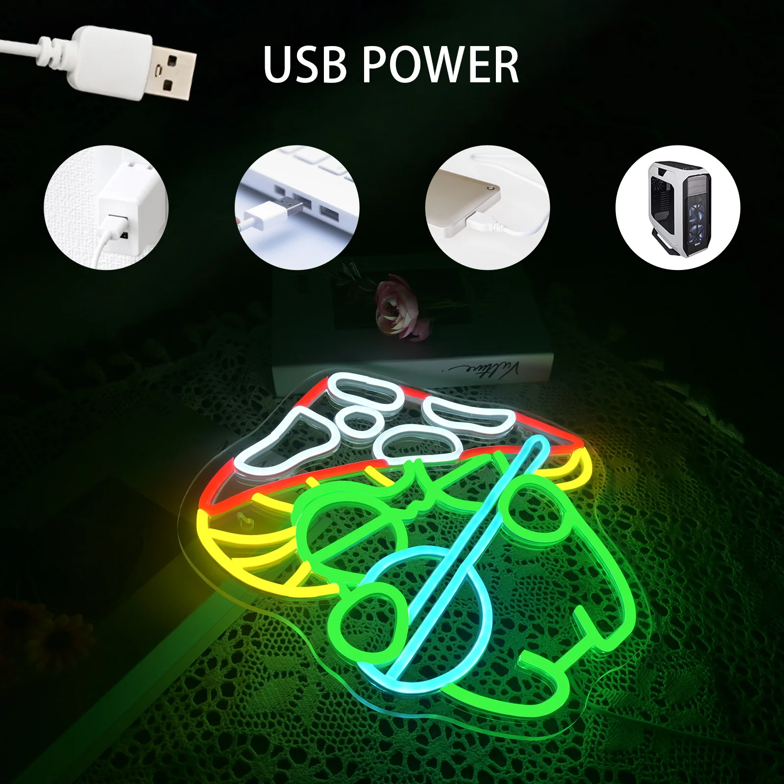 Mushroom Frog Neon Sign Custom Dimmable LED Cute Neon Light 5/12V USB Powered Bedroom Perfect Gifts For Birthday Christmas