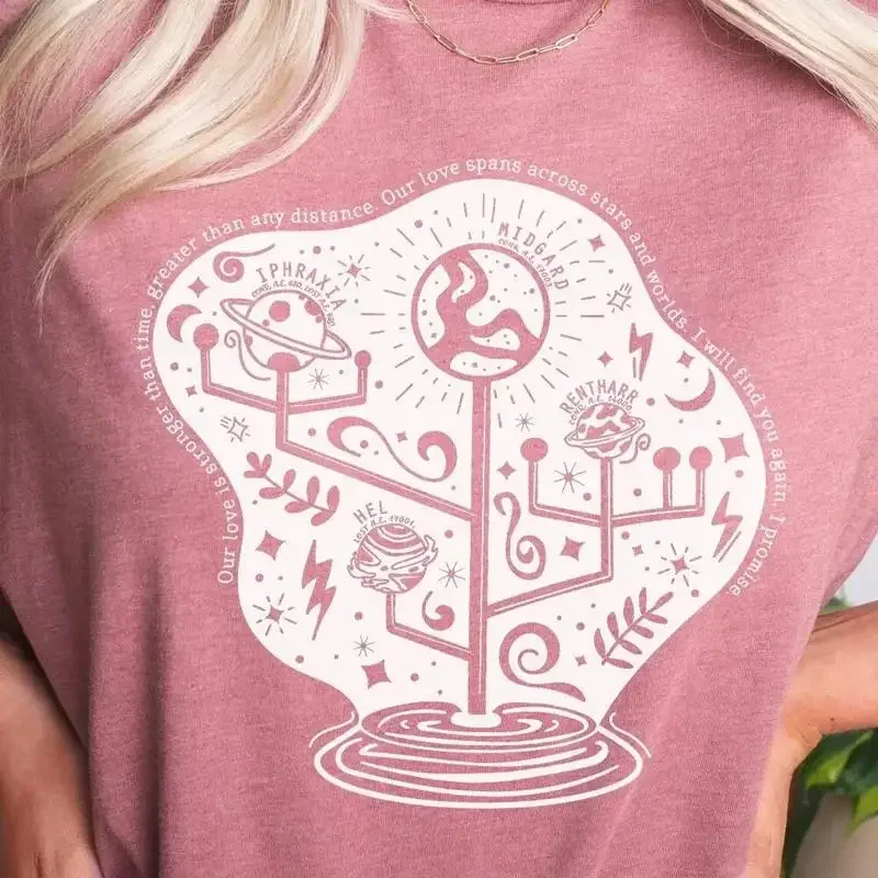 I Will Find You Again Promise Cc Quote T Shirt Officially Licensed Sarah J Maas Crescent City Asteri Orrery Dusk Room Universe