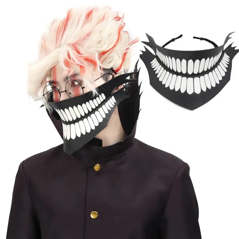 

WENAM IN STOCK Anime Print Mask Takakura Ken Outfit Merch Cartoon Cosplay Costume Accessories for Halloween Christmas Party