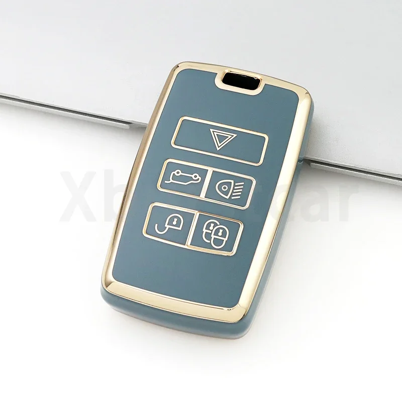 For Land Rover Range Rover Evoque Discovery Sport Velar For Jaguar XE E-PACE XF Soft TPU Car Remote Key Case Cover Shell Fob view 6