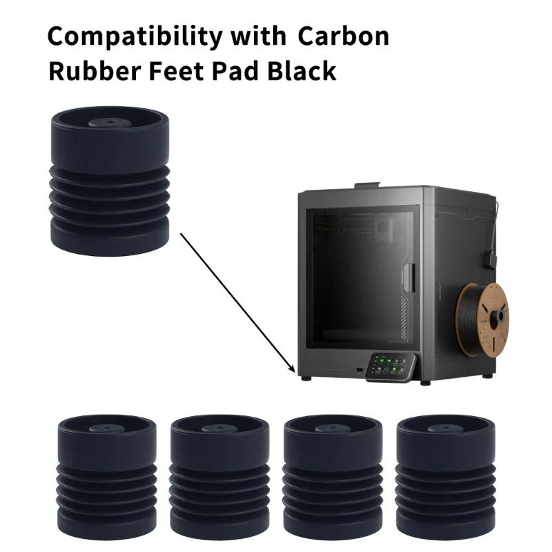 

Silicone Shock Absorption Anti Vibration Pads For Cebtauri Carbon Printer Rubber Feet Stable Printing K1KF