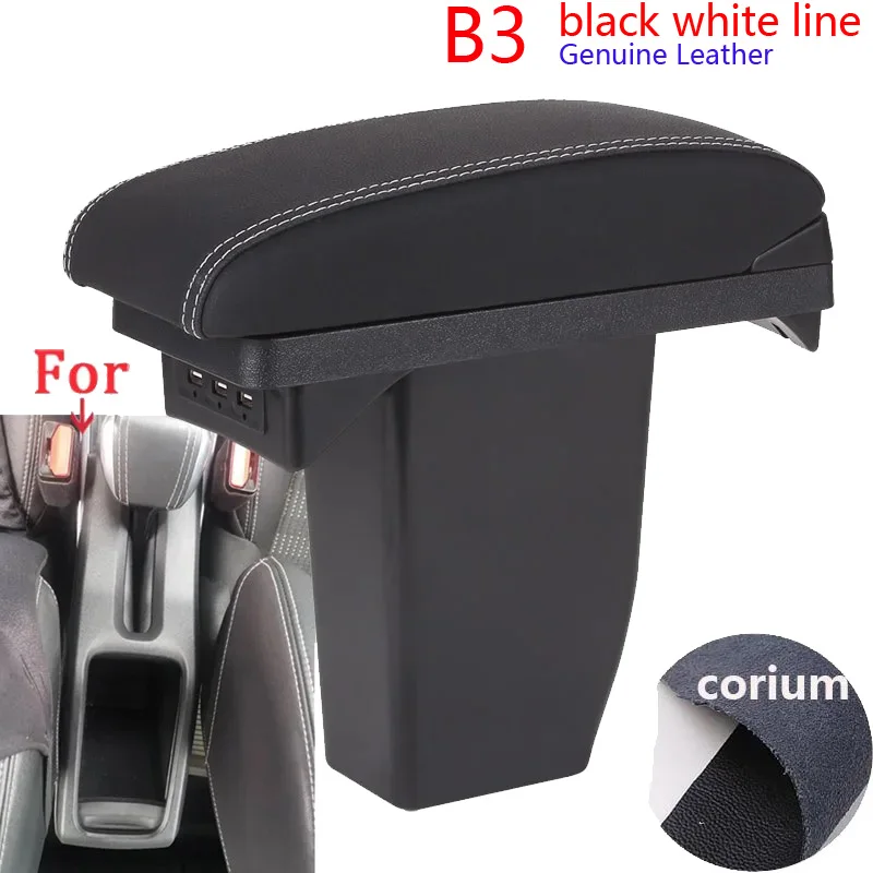 Voor Peugeot 2008 Armsteun doos 2012-2018 Auto Opbergdoos Met USB Opladen Auto Retrofit Onderdelen Interieur Details Auto accessoires