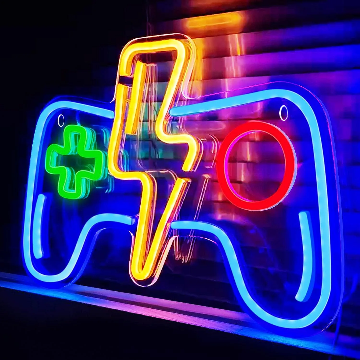 Hot Selling Game Console Controller Backboard Led Creative Neon Light Game Atmosphere Decoration Light Home Decoration