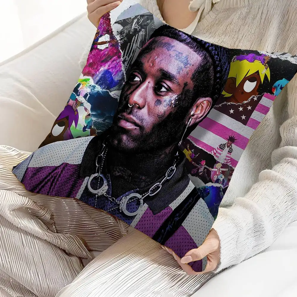 مغني الراب ليل عوزي فيرت ألبوم الموسيقى غطاء الوسادة البوليستر وسائد أريكة وسائد رمي الزخرفية ديكور المنزل غطاء وسادة