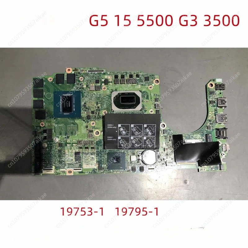 90% New 19795-1 for Dell G3 3500 G5 5500 Laptop Motherboard 0HN4GN 028HKV 0HW9CF CN-0H1G65 0H1G65 H1G65