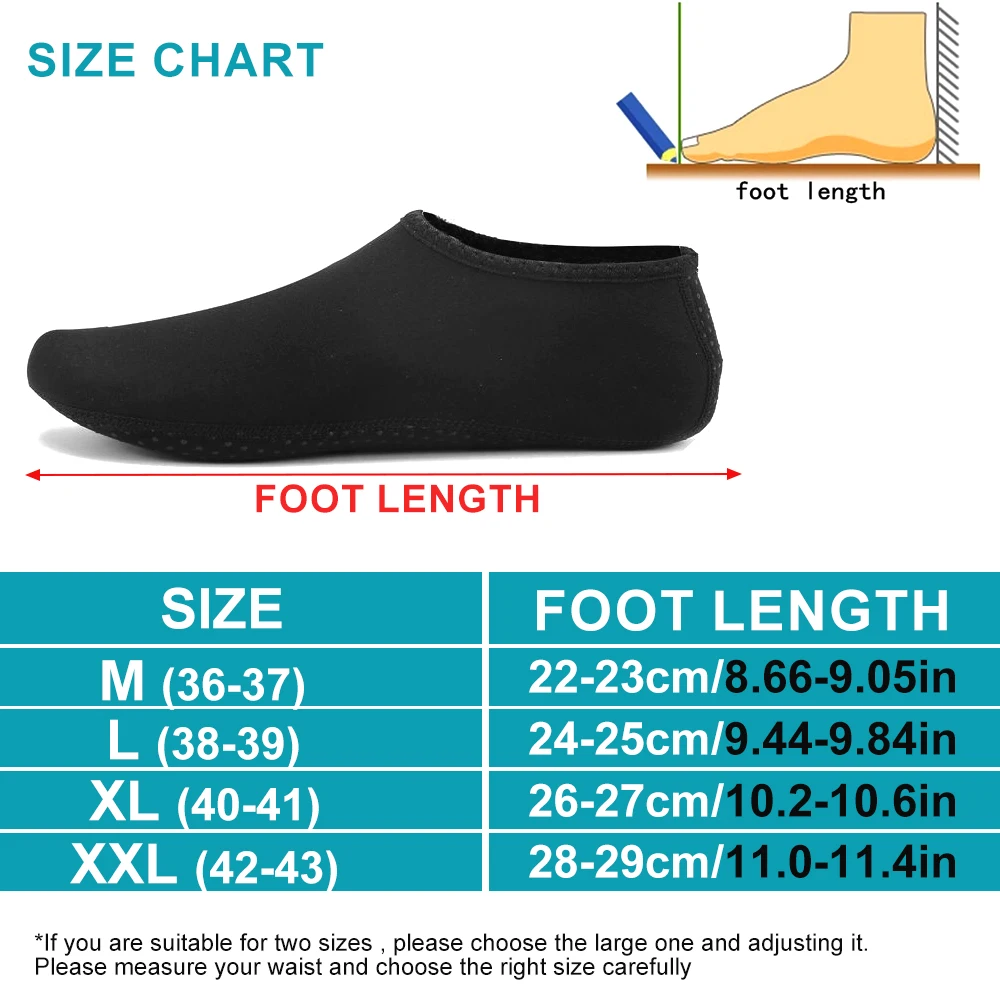 1 Paar Wasserschuhe für Herren und Damen, Barfuß, Strand, Pool-Schuhe, schnell trocknende Aqua-Yoga-Socken für Surfen, Schwimmen, Wassersport – Detail 10