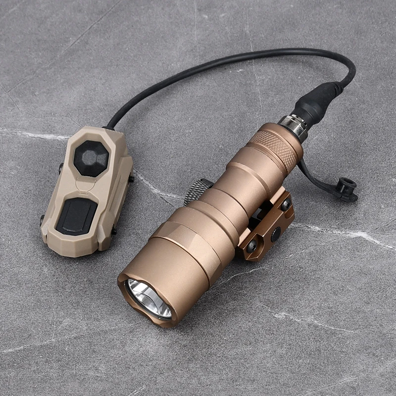Tactical M300C Mini Scout Lamp M600U Flashlight Airsoft Hunting White LED Lighting+AXON Pressure Switch SF PLUG Dual Function