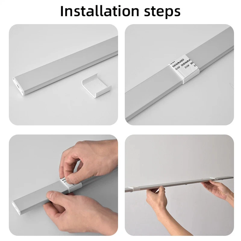LED Sensor Lamp Cabinet Light Charging/plug-in Dual-purpose Motion Sensor Ultra-thin Lamp Kitchen Wardrobe decoration Lighting