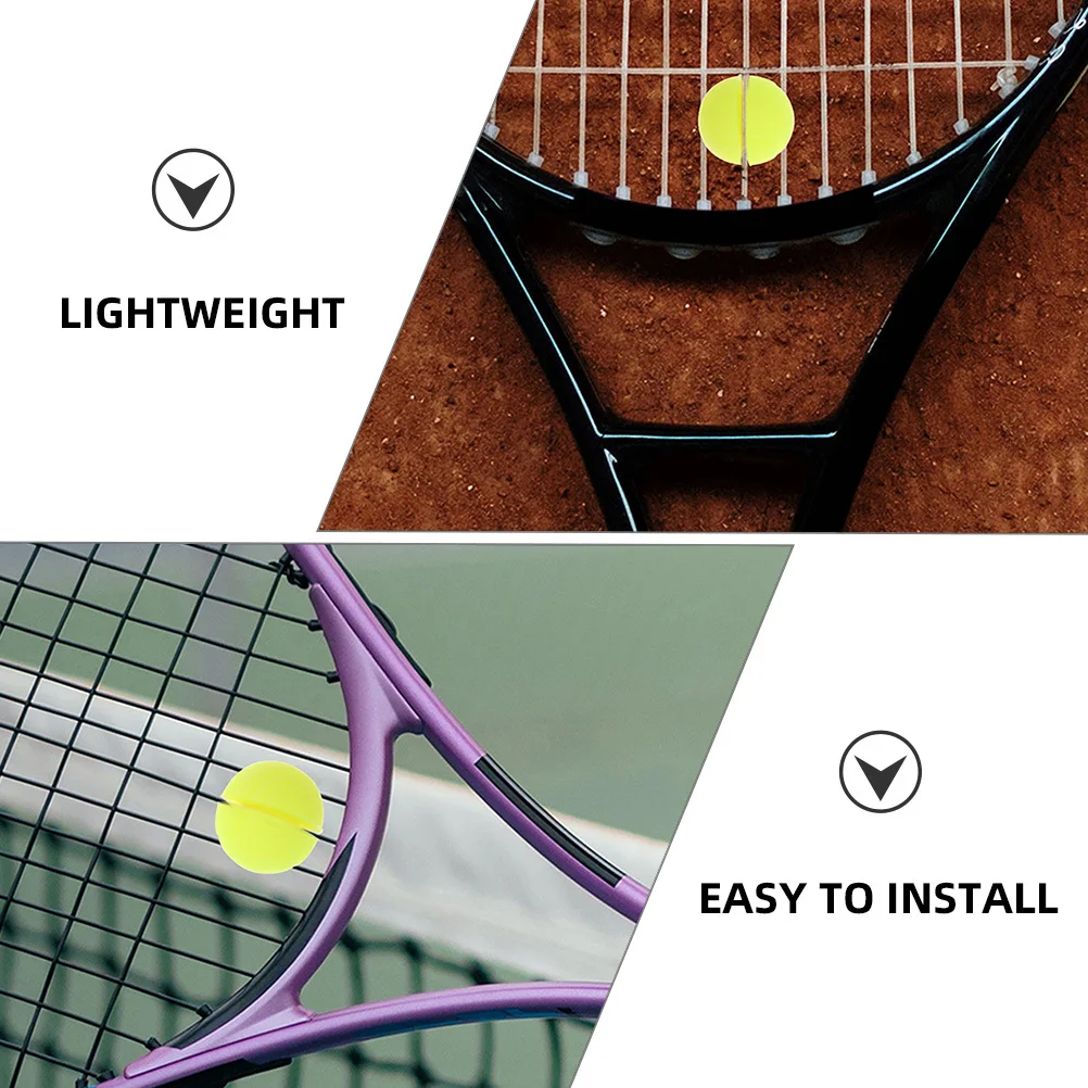 

2Pcs Tennis Racket Dampener Plastic Vibration Reducer for Minimizing Impact Strong Grip Not Easy to Fall Off Stylish Tennis