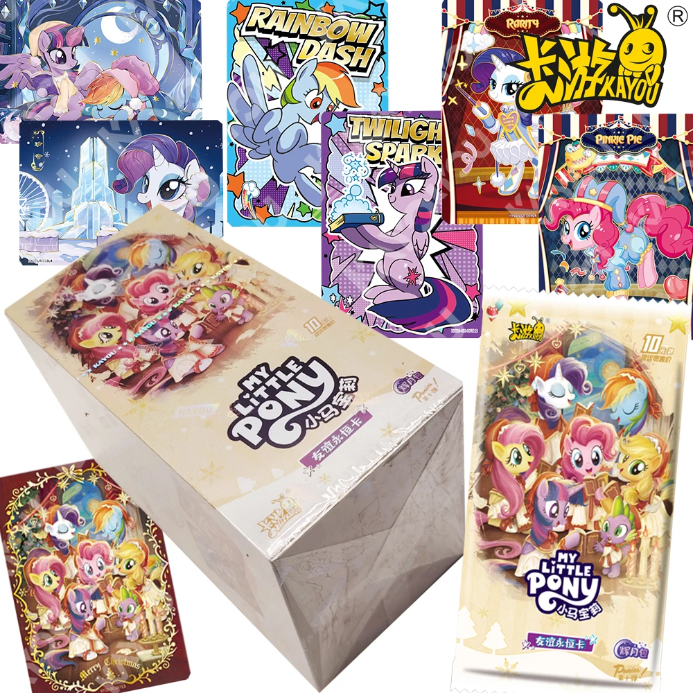 

Новые оригинальные карты Kayou My Little Pony, ограниченная серия, популярные американские анимированные персонажи, изысканные карточки для хобби, коллекционные подарки