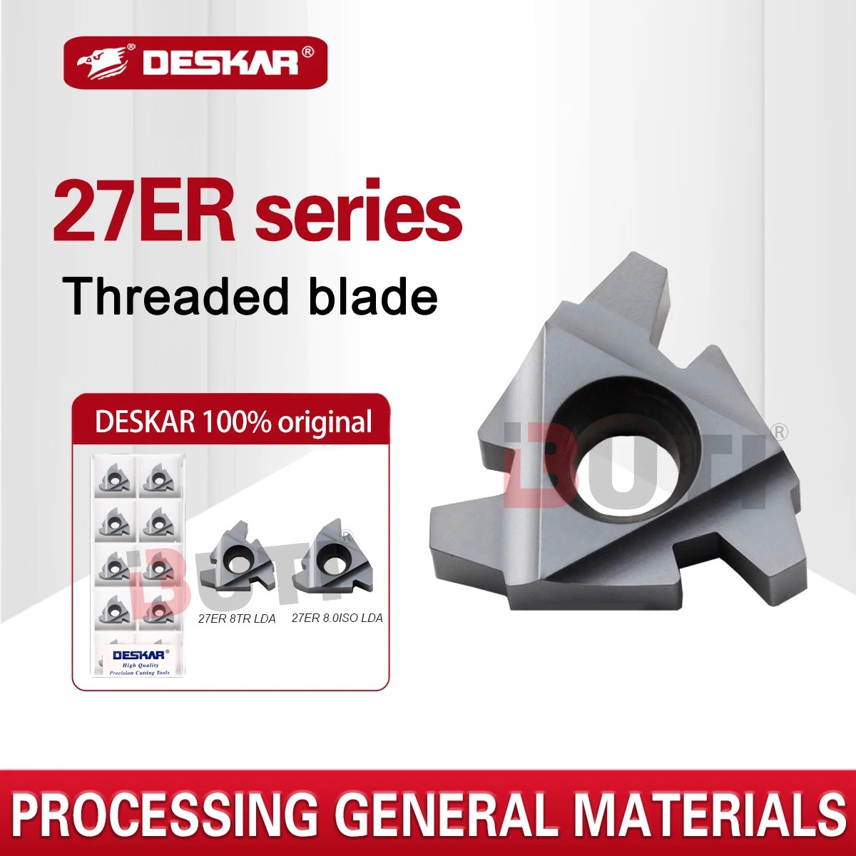 

DESKAR 100% Original Threading Inserts 27ER 8.0ISO 8TR LDA CNC Lathe Machining Center Universal Material Threaded Cutting Blade