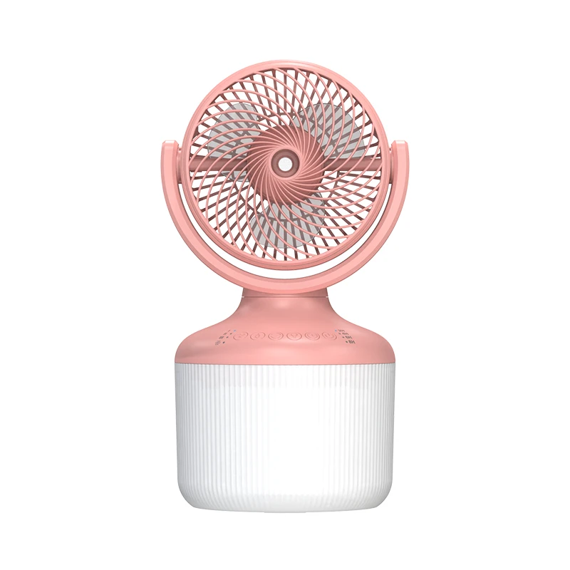 3 in 1 Mist Spray Fan Portable USB Rechargeable Air Cooler Fan with LED Light Humidifier for Outdoor House Travel
