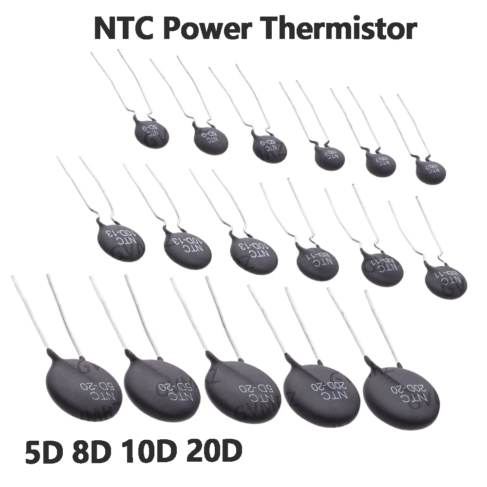 20D 33D 47D NTC Power Thermistor Inrush Current Limiter 5D 8D 10D Series 20D 33D 10D