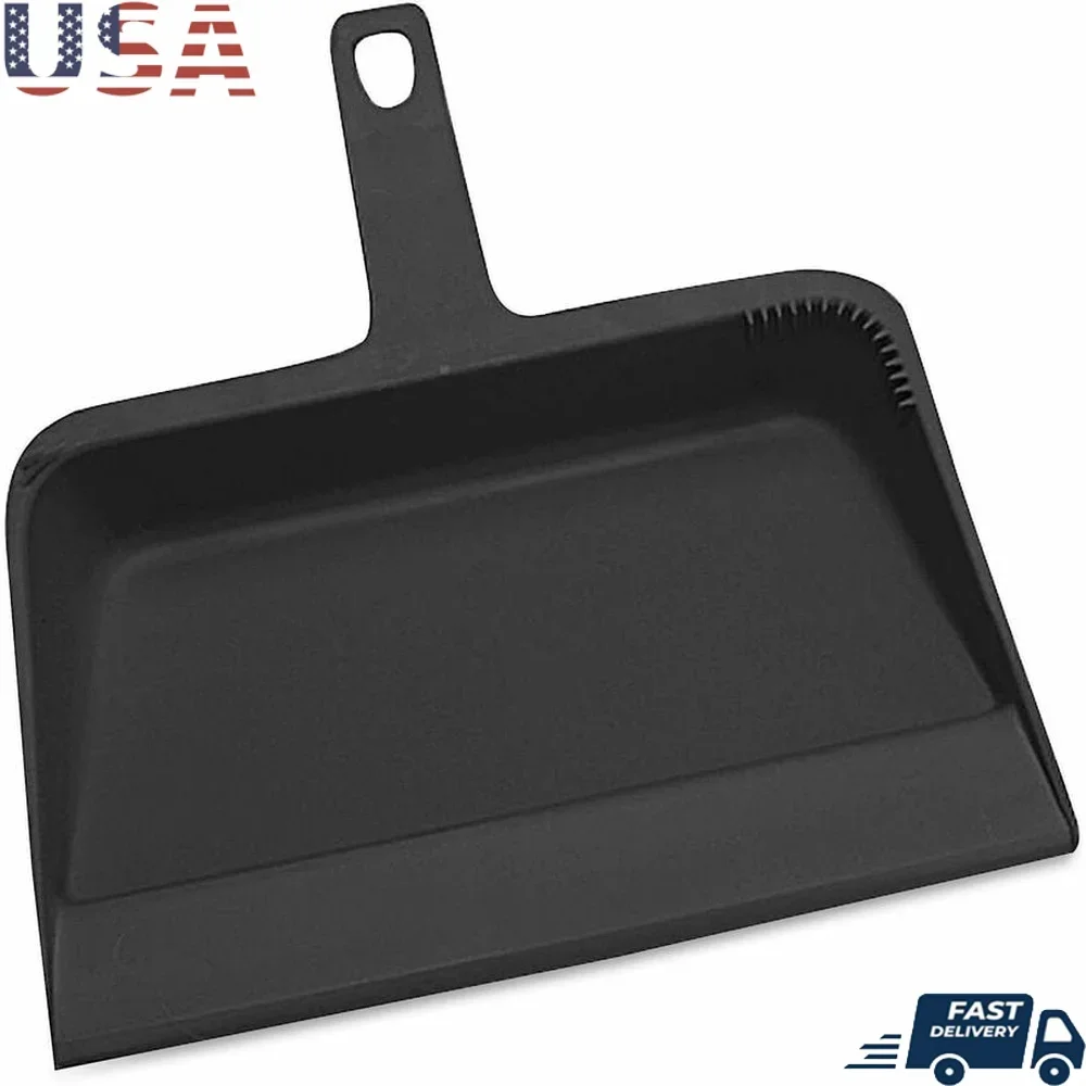 

Genuine Joe Heavy Duty Dust Pan 12" Wide Plastic Black