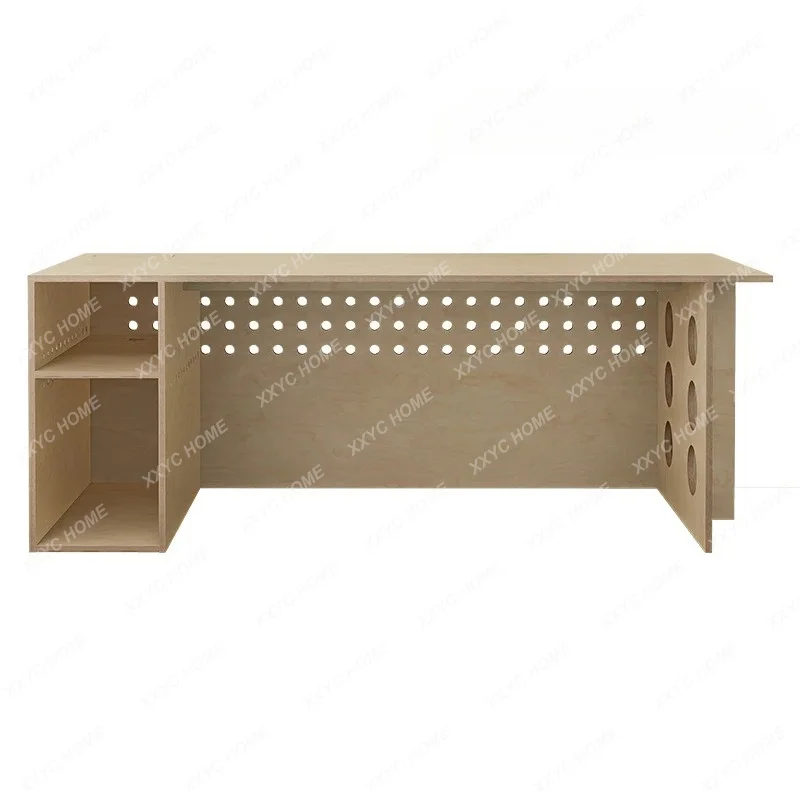 AA minimalist desk Modern minimalist solid wood desk High-end study computer desk Support customization