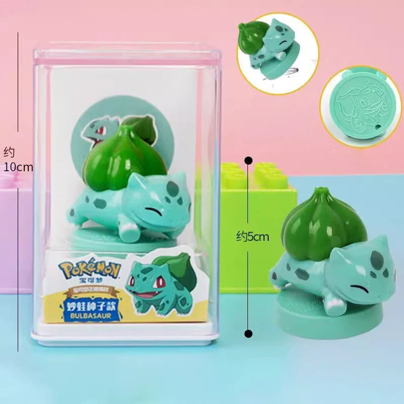 Autentico Pok è mon Pikachu SQUIRTLE BULBASAUR PSYDUCK JIGGLYPUFF CUBONE Figurine Sigilli Modelli Giocattoli Regali di Natale per bambini
