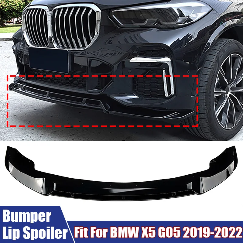 

For BMW X5 G05 2019-2022 Car Front Bumper Lower Lip Diffuser Spoiler Protective Trim Cover Automotive Modification Accessories