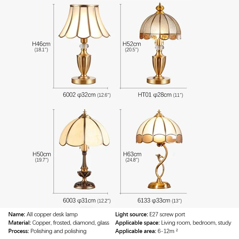 KARLOS Brass Table Lights LED Modern European Creative Luxury Glass Copper Desk Lamp For Home Living Room Study Bedroom