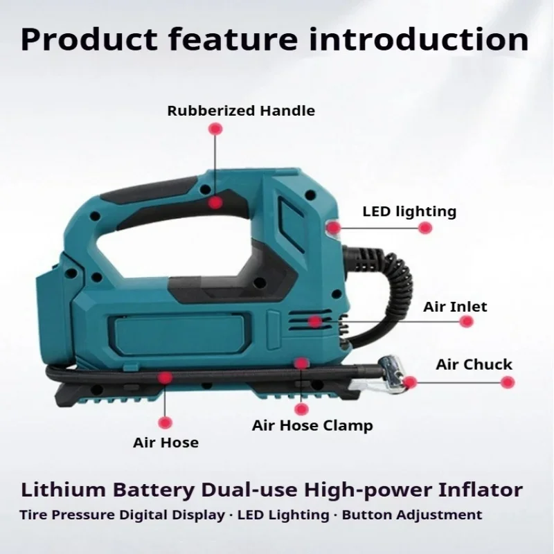 Multi‑Scene‑Portable‑Inflation‑Equipment Gun‑Type‑Hand‑Held‑Air‑Filling‑Device for Daily‑Tyre‑Ball‑Air‑Supplement‑Work