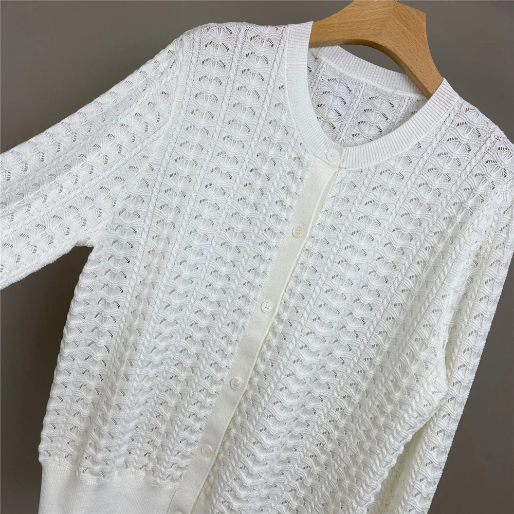 

25 осень/зима, новый женский шерстяной смешанный вязаный повседневный универсальный кардиган с круглым вырезом, свитер