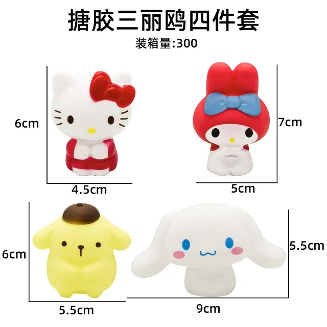 مرحبا كيتي 4 سنتيمتر الشكل بلدي ميلودي سانريو أنيمي Kawaii كورومي عمل جمع مجموعة من 5 المواد البلاستيكية هدايا للأطفال #3