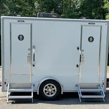 Portable Restroom Trailer Quick Installation Mobile Toilet for Food Truck Festival Street Fair Outdoor Bathroom