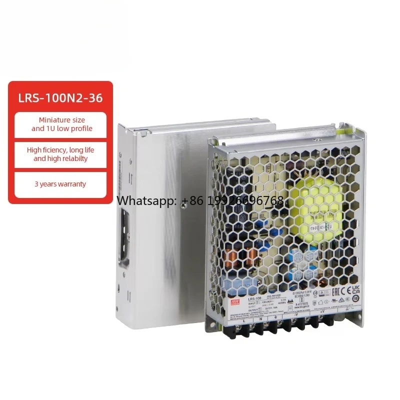 

LRS-100N2-36 100W 36V 2.8A AC DC High Peak Adjustable Power Supply
