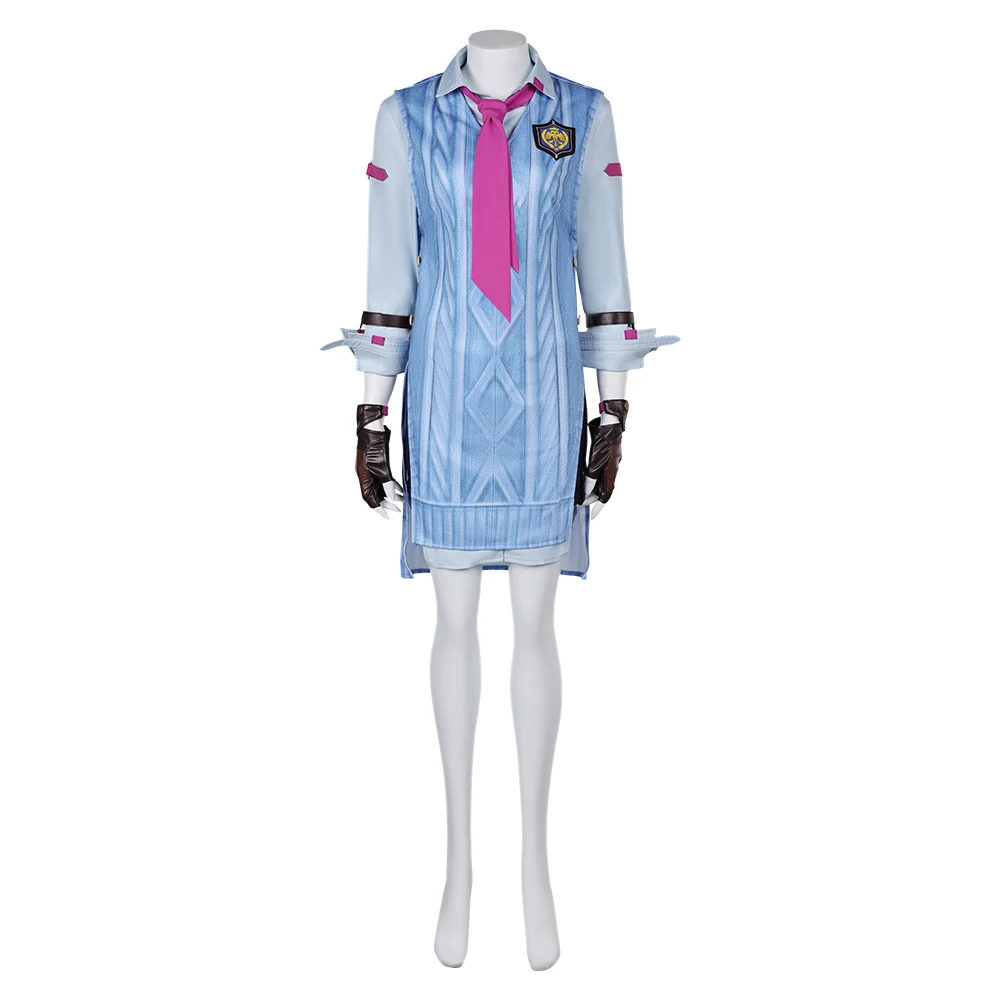 Tekken 8 Asuka Kazama Cosplay Fantasia Costume Disguise for Adult Women Dress Shorts Tie Outfit Halloween Carnival Party Clothes