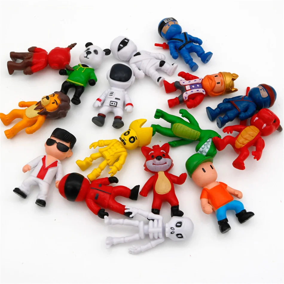 8-24pcs Stumble Guys Action Figure Kawaii Anime PVC Game Model Statue Set Multiplayer Type Collection Kid Birthday Gift Toy