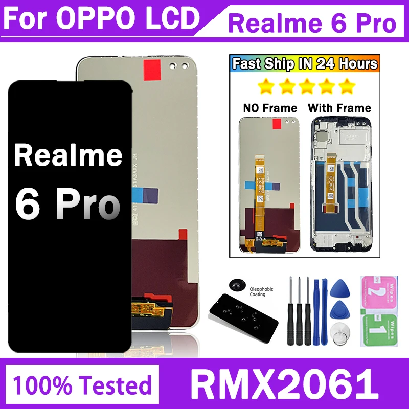 6.6“Inch For Oppo Realme 6 Pro LCD RMX2061 Display Touch Digitizer
